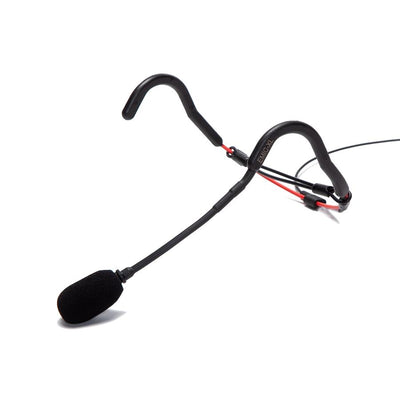 Red and Black E Mic XL Headset Mic by Fitness Audio