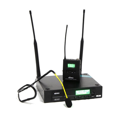 Front view of MiPro UHF Wireless Aeromic System