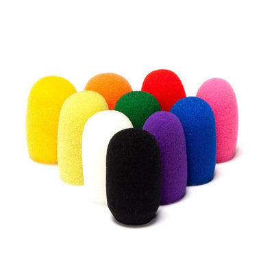 10 pack of Oval Windscreen in assortment of rainbow colors